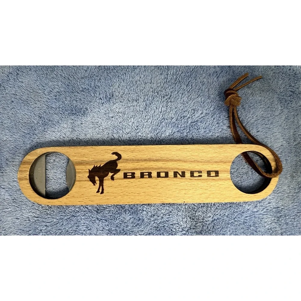 Bronco Key Chain and Matching Brand Bottle Opener